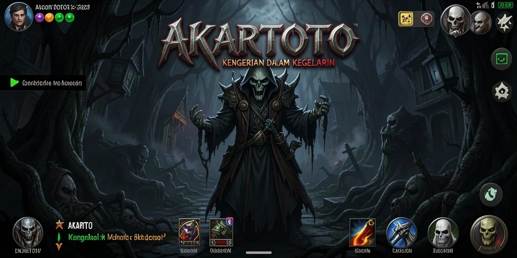 Gameplay menakutkan dari AKARTOTO saat malam tiba.