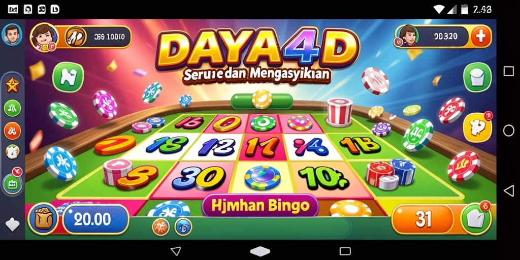 Screenshot DAYA4D menampilkan suasana seru permainan Bingo.