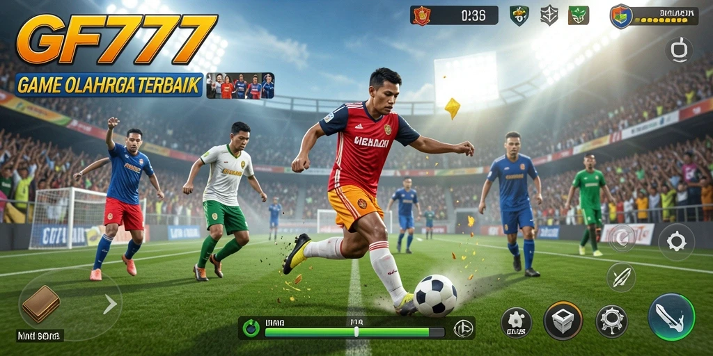 Tampilan gameplay menarik dalam GF777 dengan aksi olahraga yang mendebarkan.