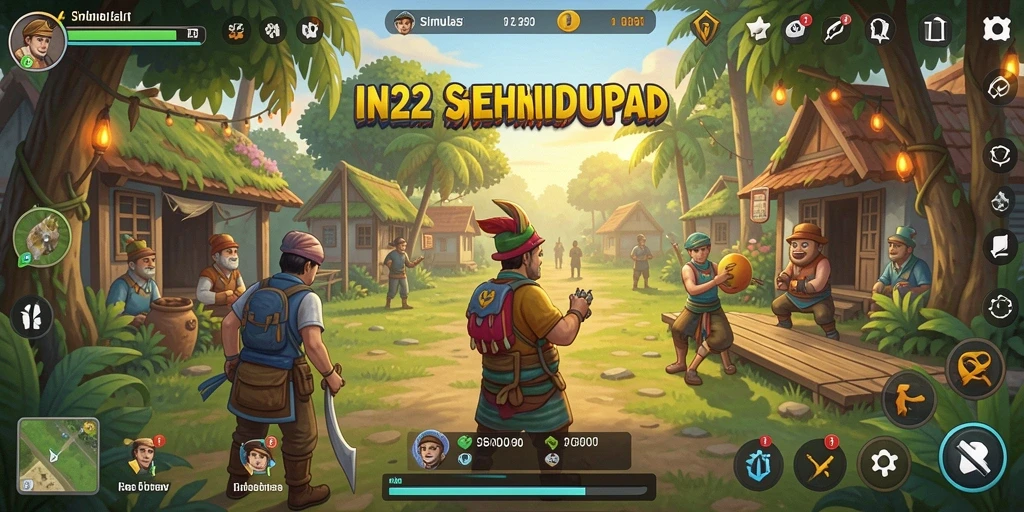 Tampilan gameplay IN22 yang menampilkan interaksi karakter dengan lingkungan.