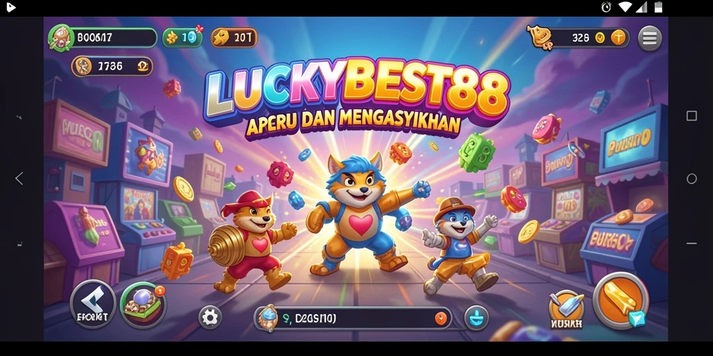 Tampilan gameplay seru dan adiktif dari LUCKYBEST88.