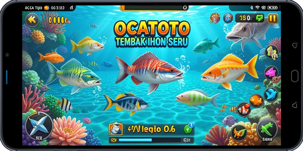 Gameplay seru menembak ikan di OCATOTO.