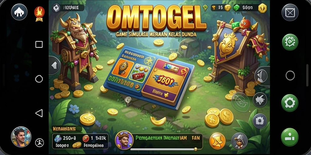 Tangkapan layar gameplay <strong>OMTOGEL</strong> menunjukkan simulasi yang dinamis dan menarik.