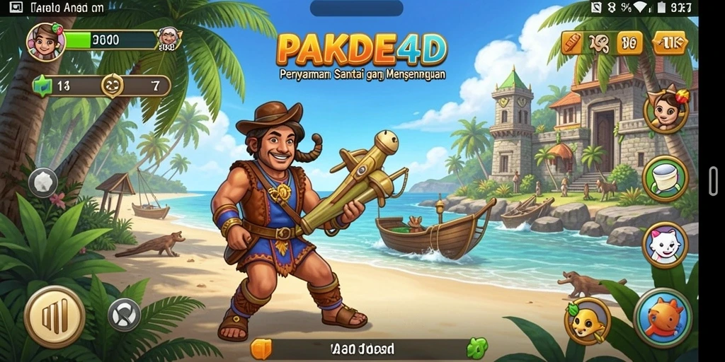 Tampilan menarik dari gameplay PAKDE4D yang seru dan menghibur.