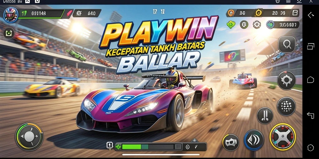 Screenshot gameplay menampilkan aksi balap seru di TRACK.