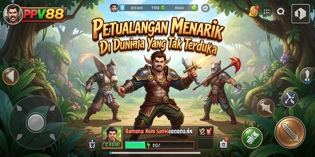 Tampilan gameplay PPV88 yang penuh aksi dan petualangan mendebarkan.
