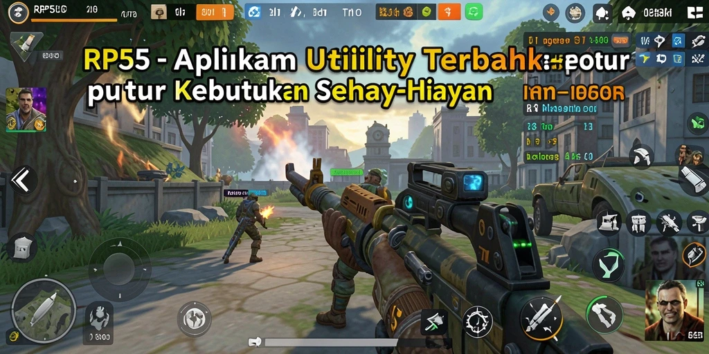 Tampilan antarmuka RP55 yang sederhana dan fungsional.