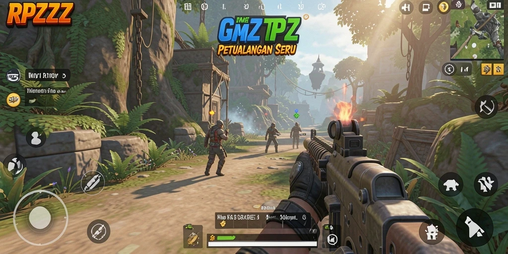 Screenshot gameplay RPZZZ yang menampilkan aksi seru dan grafis menawan.
