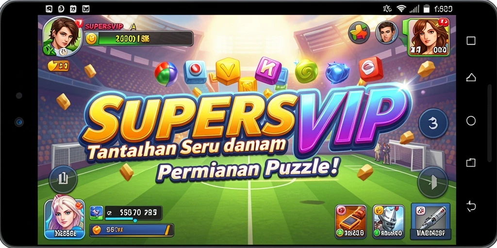 Tampilan gameplay SUPERSVIP yang menantang dan seru.