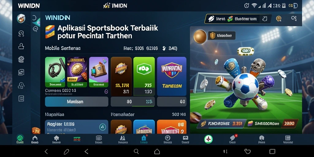 Tampilan gameplay menarik dari aplikasi Sportsbook WINIDN.